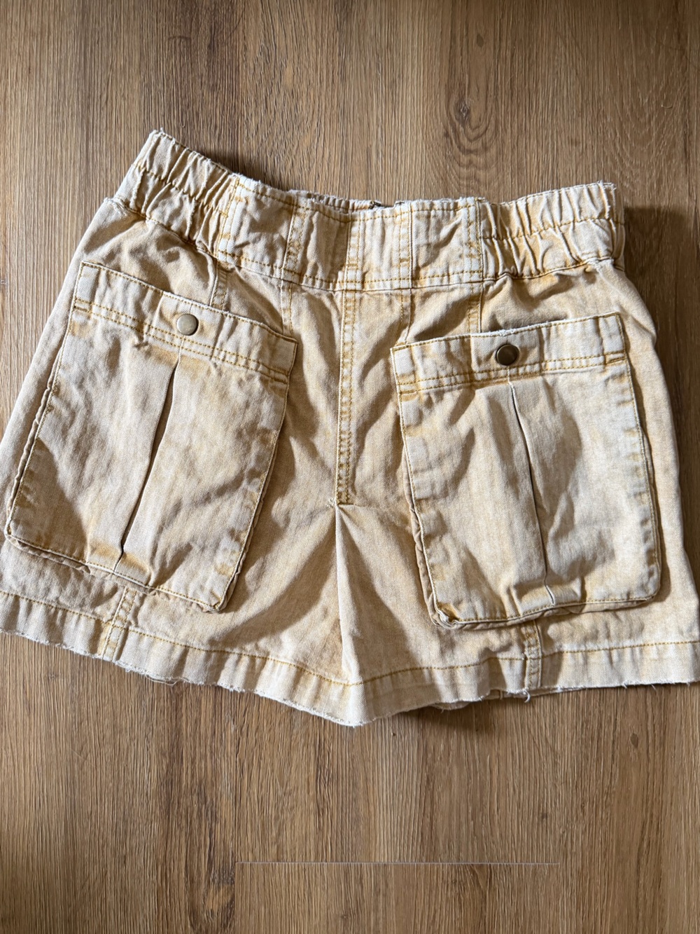 Free People Mineral Wash Utility Mini Skirt Size 4